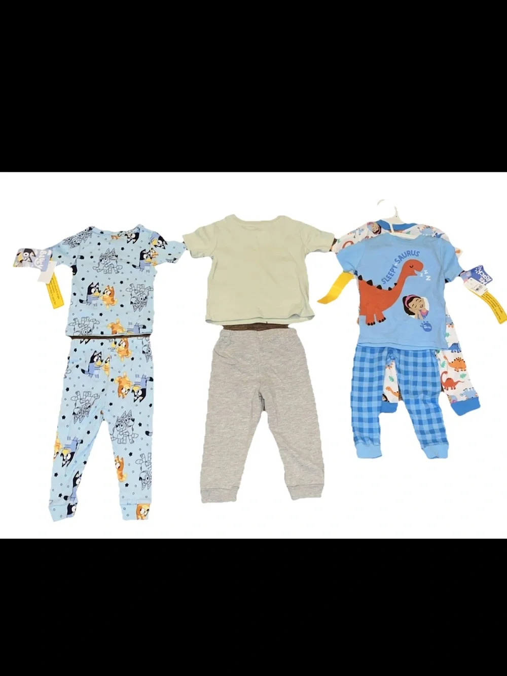 Bundle 4 Set Disney Jogger Set 3 Pajama Sets Of Bluey & Ms Rachel & Dinosaur NWT